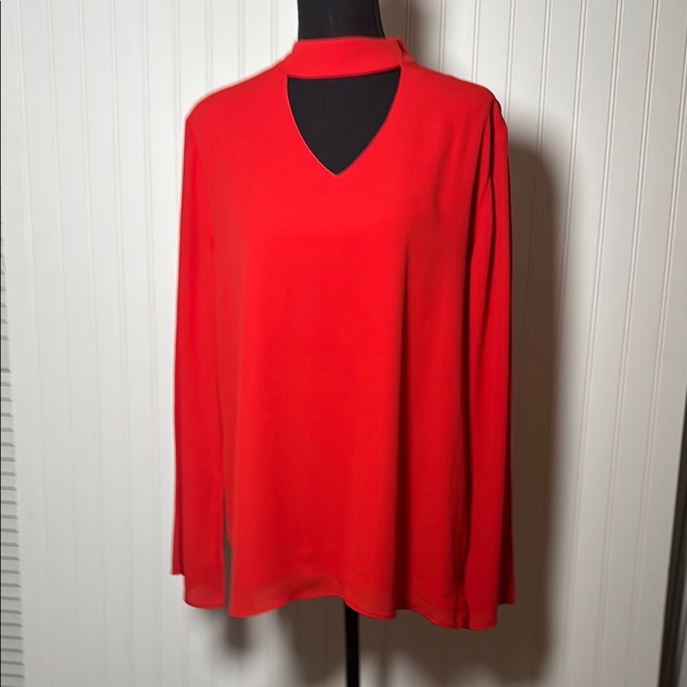 THE LIMITED Goji Berry Red
Choker Blouse NWT $69 Size Large - Picture 3 of 7